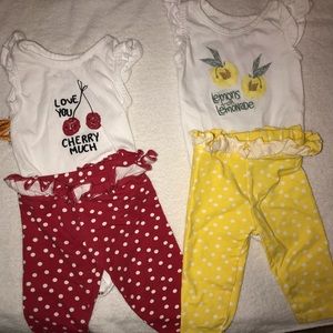 Jessica Simpson Cherry & Lemon baby outfit